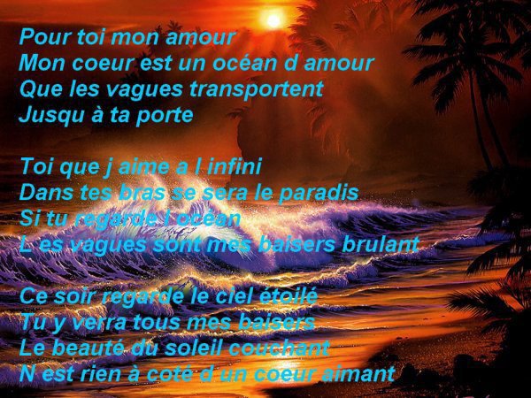 Poeme d'amour pour ma femme